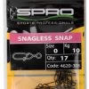 Spro Matt Black Snagless Snap