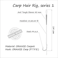 Orange Carp Hair Rigs Hold Rig (series1) -Vissen Kortingswinkel 3 25 600x600.jpg