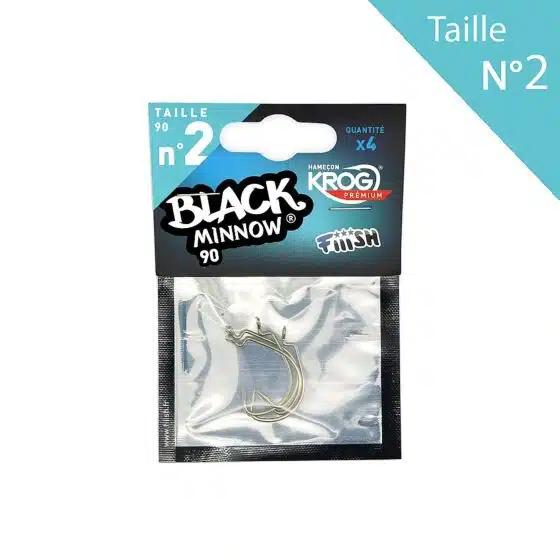 Fiiish Black Minnow 90 Krog Premium VMC Haak