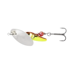 Savage Gear Sticklebait Spinner 12 Savage Gear Sticklebait Spinner -Vissen Kortingswinkel Savage Gear 3D Sticklebait Spinner Silver Red Yellow