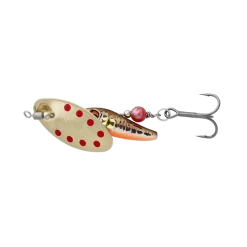 Savage Gear Sticklebait Spinner 13 Savage Gear Sticklebait Spinner -Vissen Kortingswinkel Savage Gear 3D Sticklebait Spinner Sinking Minnow Gold Red