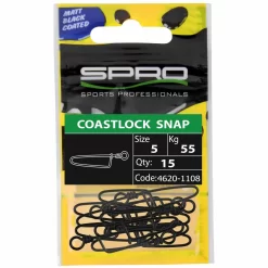 Spro Matt Black Coastlock Snap