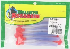 Bass Assassin / Walleye Assassin 4-inch Sea Shads -Vissen Kortingswinkel albino fire tail scaled.jpg