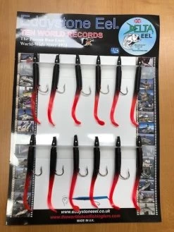 Delta Eel 95mm -Vissen Kortingswinkel black red ft