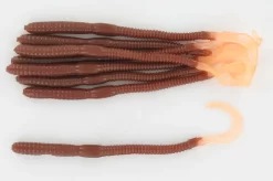 Curl Tail Worms Per 25 Stuks -Vissen Kortingswinkel brown orangetail.jpg