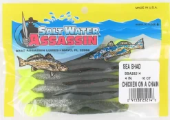 Bass Assassin / Walleye Assassin 4-inch Sea Shads -Vissen Kortingswinkel chicken on a chain scaled.jpg