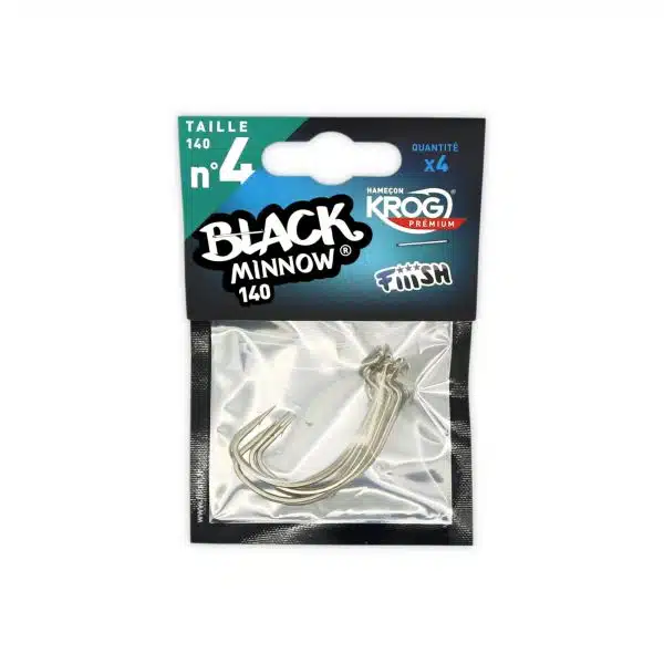 Fiiish Black Minnow 140 Krog Premium VMC Haak 3 Fiiish Black Minnow 140 Krog Premium VMC Haak