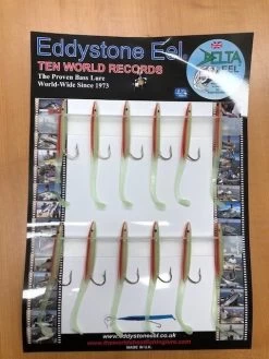 Delta Eel 95mm -Vissen Kortingswinkel phosphorescent red