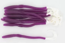 Curl Tail Worms Per 100 Stuks -Vissen Kortingswinkel puple whitetail.jpg 1