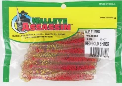 Bass Assassin / Walleye Assassin 4-inch Sea Shads -Vissen Kortingswinkel red gold shiner scaled.jpg