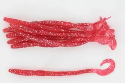 Curl Tail Worms Per 25 Stuks -Vissen Kortingswinkel red zilverglitter.jpg