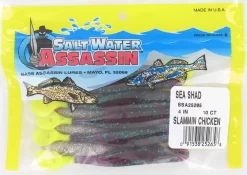 Bass Assassin / Walleye Assassin 4-inch Sea Shads -Vissen Kortingswinkel slammin chicken scaled.jpg